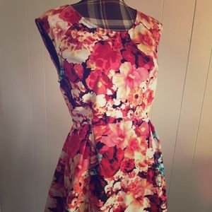 Bright floral dress